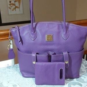 Purple Dooney and Bourke Satchel
